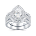 Luxury Moissanite Diamond Ring – S925 Silver with Platinum Plating