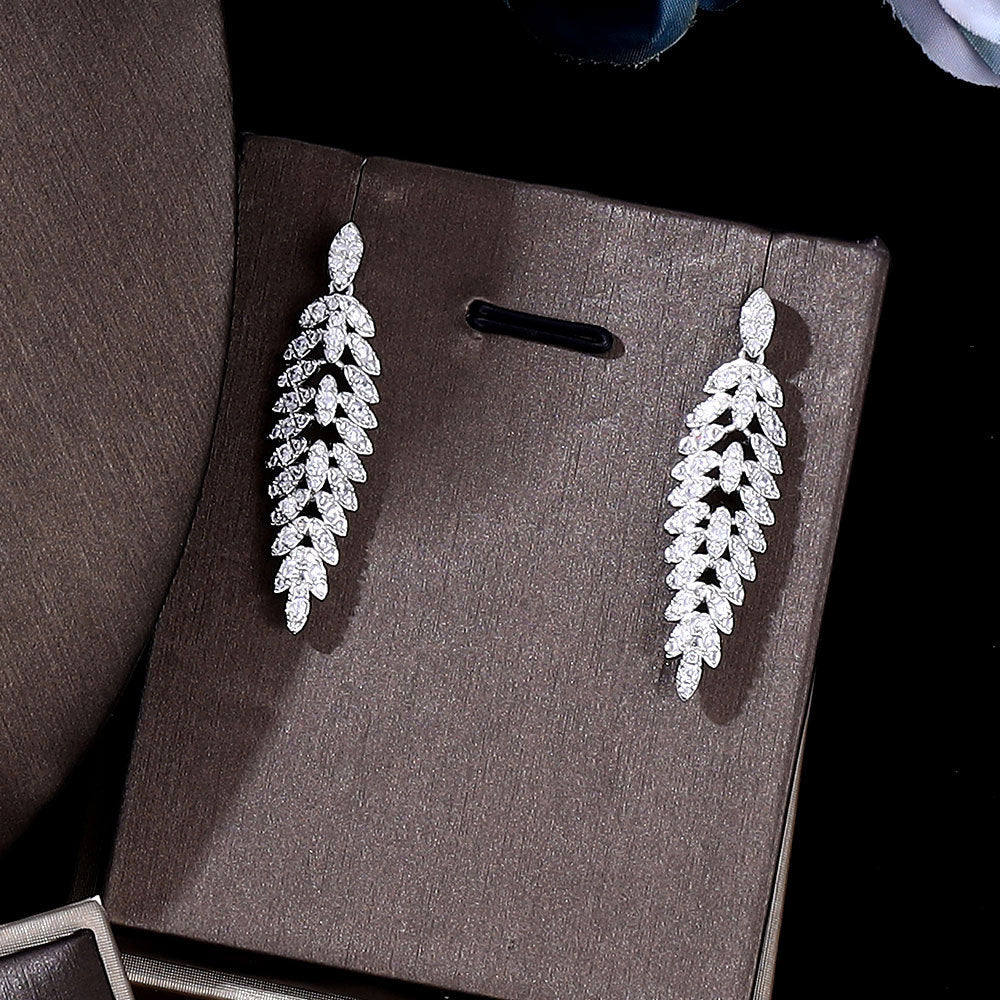 HOOR Bridal Radiance Set – Full Crystal Zircon | Necklace, Earrings, Bracelet & Ring