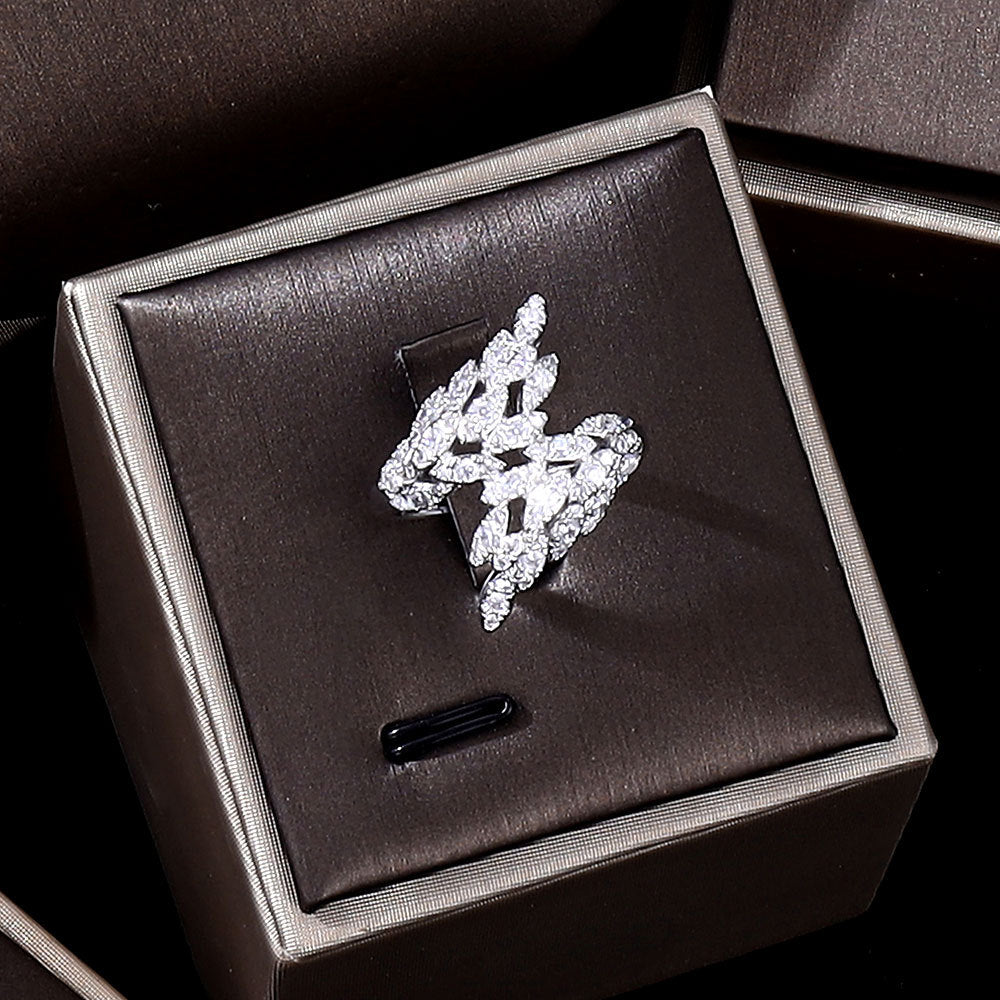 HOOR Bridal Radiance Set – Full Crystal Zircon | Necklace, Earrings, Bracelet & Ring